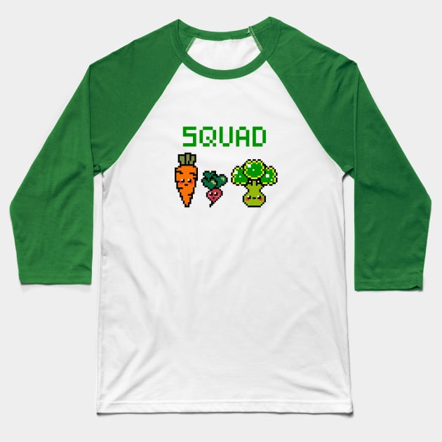 Cute squad pixel art Baseball T-Shirt by J0k3rx3